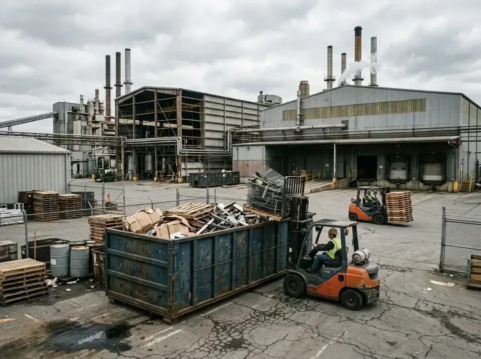 industrial-factory-scrap-conta-003 — frequently asked questions, Cheap Roll-off Dumpster Rentals in Higginsville, MO